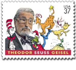 Марка, выпущенная почтовой службой США в честь столетия со дня рождения писателя